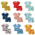 2 piece Boys Round Neck Short Sleeves T shirt Shorts Two piece Set Breathable Cotton Suit Skateboard Dinosaur 3 4Y 100cm
