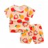 2 piece Boys Round Neck Short Sleeves T shirt Shorts Two piece Set Breathable Cotton Suit Skateboard Dinosaur 3 4Y 100cm