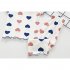 2 piece Kids Baby Pajamas Kit Short Sleeve Shirt Long Pants Summer Air conditioning Home Clothes Sleepwear White 3 4Y 90cm
