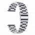20 22mm Stainless Steel Watch Band Universal for Ticwatch Moto 360 2nd 460 Samsung Gear S3 HUAWEI GT Metal Wristband silver 22CM