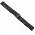20 22mm Stainless Steel Watch Band Universal for Ticwatch Moto 360 2nd 460 Samsung Gear S3 HUAWEI GT Metal Wristband black 20CM