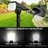 20 Led Solar Spotlights Outdoor Waterproof Energy Saving Landscape Light Garden Pathway Wall Lamp 20 lamp beads white 6000K