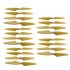 20 Pcs Propeller Blades Propellers for HUBSAN H501S X4   H501C MJX B3 RC Quadcopter  gold