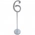 20 Pcs Wood Table Numbers For Wedding Reception Stands Seat Numbers With Holder Base Table Numbers For Wedding Party silver