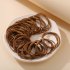 20 Piece Set Girl s Rubber Band Ins Simple Rope Tie Hair High Elastic Ring Headdress dark pink