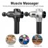 20 Speed Touch Screen Deep Vibration Muscle Massager With 6 Replaceable Massage Head Fitness Equipment To Relieve Fatigue black