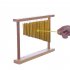 20 Tones Copper Pipe Chime Bar Bells with Wood Stand Percussion Instrument for Kids Music Enlightenment Golden
