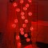 20 led Light  String  Rose Ball Lamp Strip Outdoor Christmas Tree Decoration Pendant Red