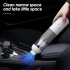 20000pa Powerful Car Vacuum Cleaner Visual Cup Portable Handheld Powerful Suction Vacuum Cleaner White Gray