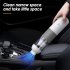 20000pa Powerful Car Vacuum Cleaner Visual Cup Portable Handheld Powerful Suction Vacuum Cleaner White Orange