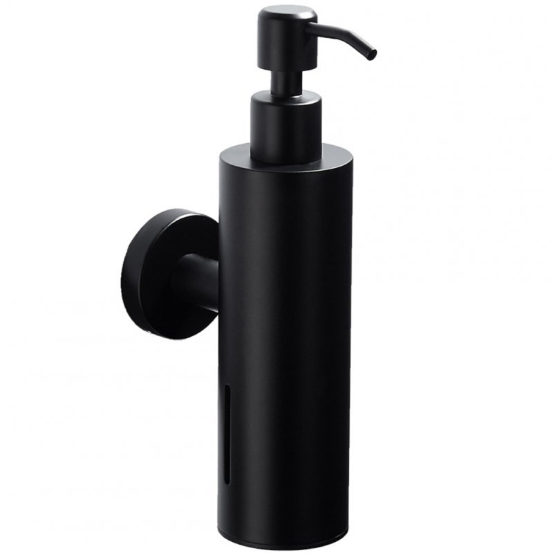 200ML Black Press Style Wall Mounted Liquid Soap Sanitizer Shampoo Dispenser Wall-mounted round lotion bottle 200ml (lettering extra charge)