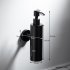 200ML Black Press Style Wall Mounted Liquid Soap Sanitizer Shampoo Dispenser Wall mounted round lotion bottle 200ml  lettering extra charge 