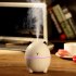 200ML Cute Cat Shape Mini USB Air Humidifier Projection Light for Car Air Freshener Home Doodle cat pink