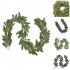 200cm Christmas Garlands Artificial Faux Greenery Garland Wall Hanging Simulated Vines For Wedding Backdrop Arch Wall Decor Pine needle pure green 
