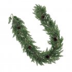 200cm Christmas Garlands Artificial Faux Greenery Garland Wall Hanging Simulated Vines For Wedding Backdrop Arch Wall Decor (berry pinecone)