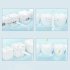 200ml Water Flosser With 4 Nozzles Portable Rechargeable Professional Oral Irrigator For Teeth Gums Braces Dental Care White