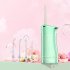 200ml Water Flosser With 4 Nozzles Portable Rechargeable Professional Oral Irrigator For Teeth Gums Braces Dental Care Mint Green