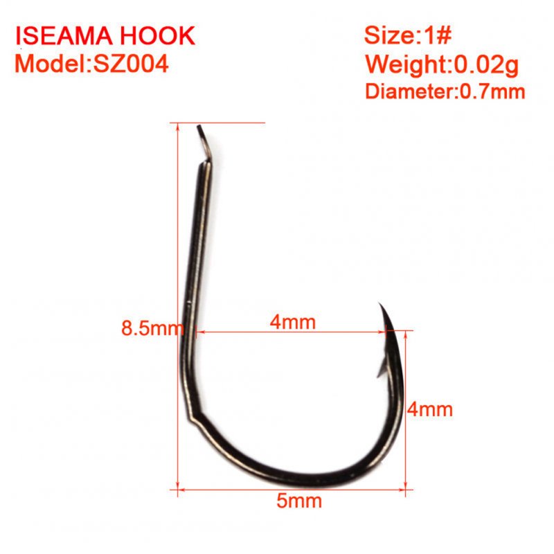 200pcs High Carbon Steel1#-15# Fishing  Hook Single Soft Bait Hook Fishing Accessories 1#(200pcs/package)
