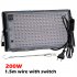 200w Led Grow Light 180 Degree Adjustable Full Spectrum Hydroponic Plant Growing Lamp For Indoor Plants 100W EU plug