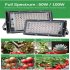 200w Led Grow Light 180 Degree Adjustable Full Spectrum Hydroponic Plant Growing Lamp For Indoor Plants 100W EU plug