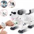 2020 777 602S New Remote Control Smart Robot Dog 2 4G Wireless Kids Toy Intelligent Talking Robot Dog Electronic Pet kid Gift White