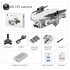 2020 LS MIN New Mini Drone 4K 1080P HD Camera WiFi Fpv Air Pressure Altitude Hold Black And Gray Foldable Quadcopter RC Drone Toy Off white color box 4K pixels 