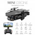 2020 New Mini Drone 4K 1080P HD Camera WiFi Fpv Air Pressure Altitude Hold Black And Gray Foldable Quadcopter RC Drone Toy Black without camera
