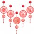 2024 Chinese New Year Decoration Pendant Dragon New Year s Acrylic Blessing Knot For Household Blessing Hanging Colored Lantern Home and everything prosper
