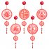 2024 Chinese New Year Decoration Pendant Dragon New Year s Acrylic Blessing Knot For Household Blessing Hanging Colored Lantern Home and everything prosper