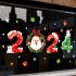 2024 Christmas PVC Wall Stickers Waterproof Removable Double Sided Pattern Window Sticker Home Decor For Bedroom Living Room XL692