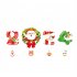 2024 Christmas PVC Wall Stickers Waterproof Removable Double Sided Pattern Window Sticker Home Decor For Bedroom Living Room XL692
