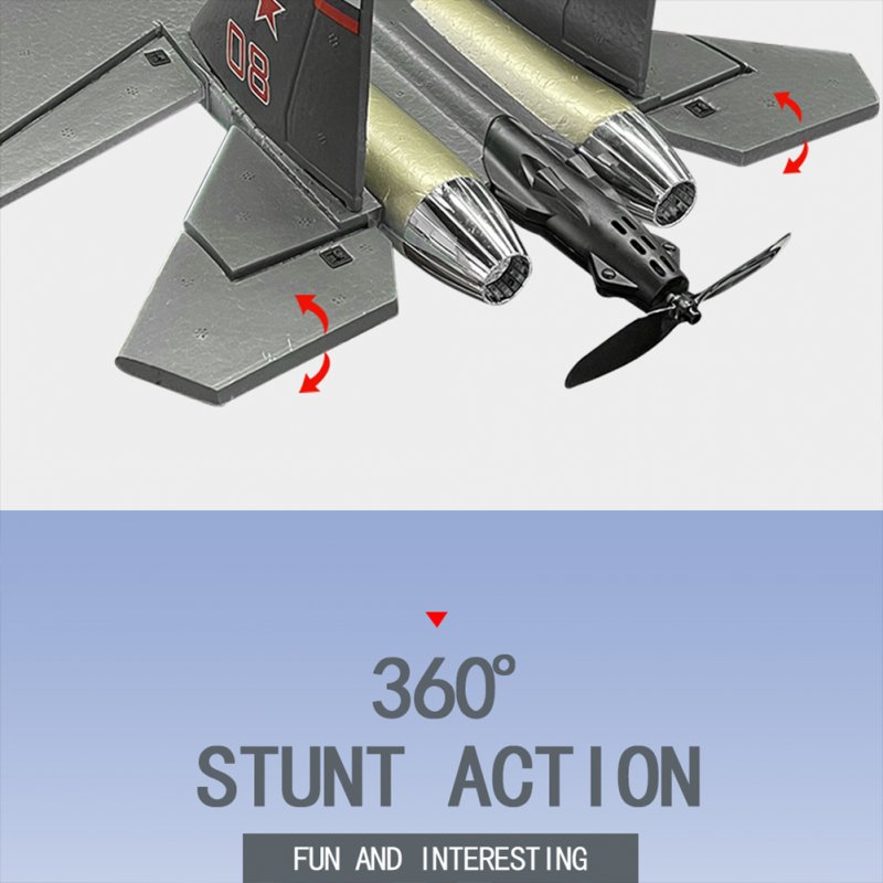 SU-35 2.4G Remote Control Glider 6--axis Gyro Fixed Wing 6D Inverted Flight LED Night Flight Model Aircraft Toy
