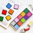 20Colors 4 4cm DIY Scrapbooking Vintage Crafts Ink Pad Colorful Rubber Stamps Finger Painting Inkpad 20pcs set