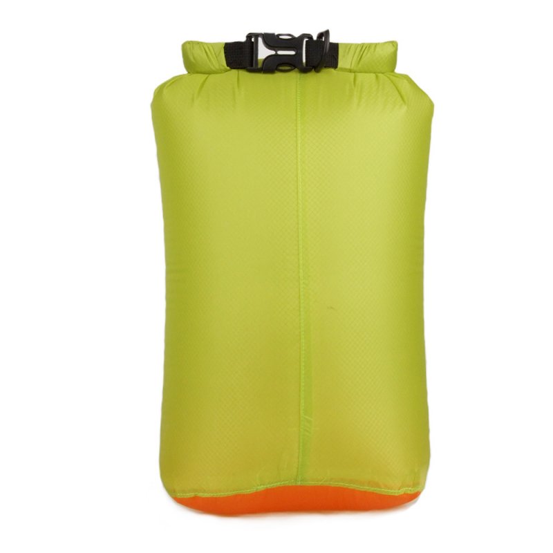 20D Portable Swimming Bag Waterproof Dry Bag Sack Storage Pouch Bag Green grass (buckle)_M