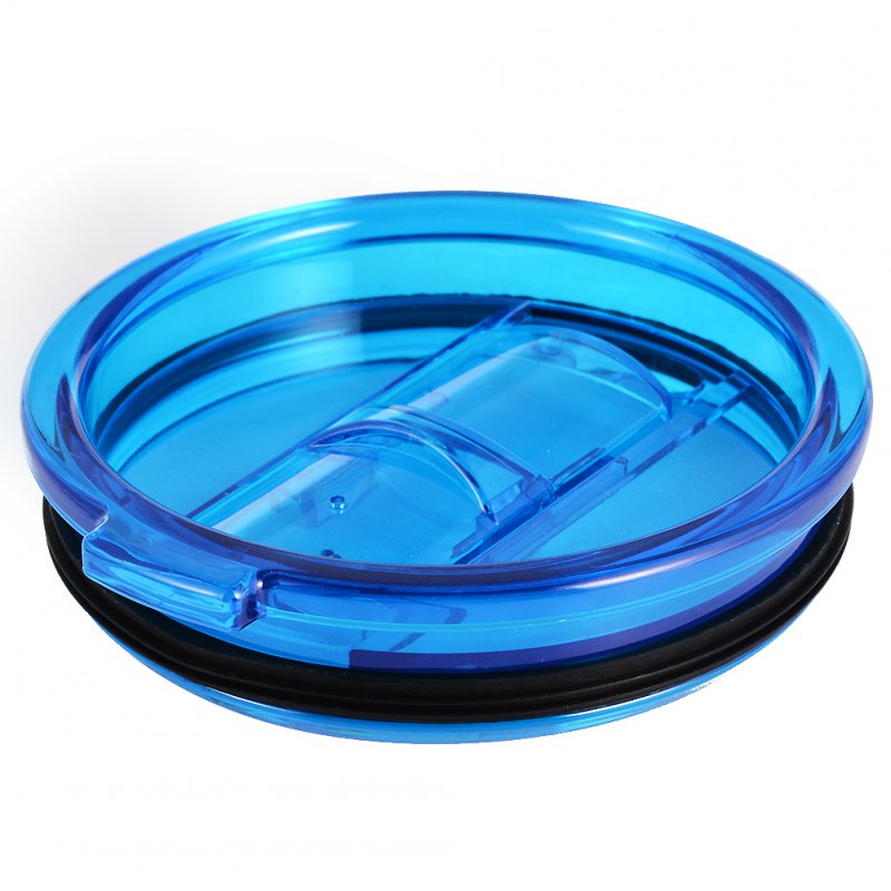 US 20Oz / 30Oz Useful Food Grade PP Splash Spillproof Clear Mug Cup Lid Replacement Fit Vacuum Lid for YETI Rambler Tumbler Cup 30oz blue