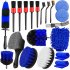 20Pcs Car Detailing Brush Set  Buffing Sponge Pads  Microfiber Towels  Car Washing Mitt  Auto Interior And Exterior Cleaner  Professional Accessories 20 piece s