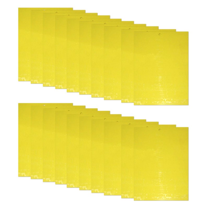 20Pcs Yellow Dual-Sided Sticky Fly Traps for Plant Insect Like Fungus Gnats Flying Aphid Whiteflies Leafminers yellow_20*15cm