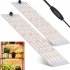 20W LED Plant Growth Lamp 5000K 9 Levels Adjustable Brightness 4h 8H 12H Time Setting Aluminum Alloy Full Spectrum Grow Light For Indoor Plants  US Plug  Two he