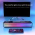 20W Rbg Bluetooth Speaker 3D Surround Sound Dual Speakers Computer Game Audio with Colorful Light Black