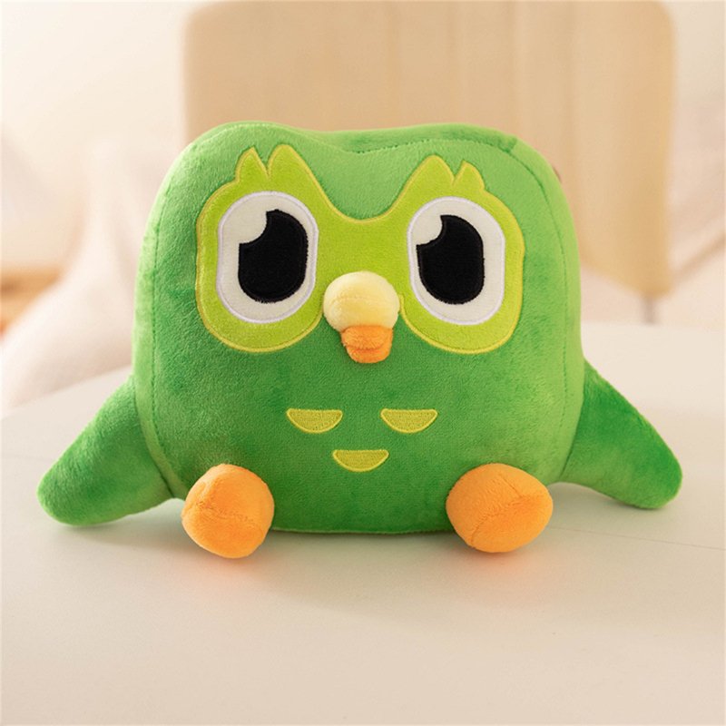 20cm Duolingo Owl Plush Toy Duo Plushie Of Duo The Owl Cartoon Soft Stuffed Plush Doll For Kids Birthday Gifts owl doll 20 x 30cm