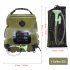 20l Outdoor Camping Shower Water Bag Portable Foldable Solar Heating Bath Equipment With Temperature Display brown M