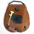 20l Outdoor Camping Shower Water Bag Portable Foldable Solar Heating Bath
