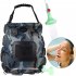 20l Outdoor Camping Shower Water Bag Portable Foldable Solar Heating Bath Equipment With Temperature Display blue M