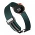 20mm 22mm Watch Band Compatible For Garmin Folding Buckle Watch Strap Glossy Surface Replacement Strap 22 green  black 