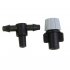 20pcs Irrigation Sprinkler Heads Nozzle Tee joints for Misting WateringGWJT