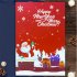20pcs Merry Christmas Happy New Year Greeting Card Creative Santa claus Elk CardsG2 Snowman