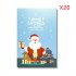 20pcs Merry Christmas Happy New Year Greeting Card Creative Santa claus Elk Cards R1 Elk