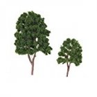 20pcs Miniature Tree Models Train Scenery Railroad Supplies Dard Green 7 5cm