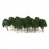 20pcs Miniature Tree Models Train Scenery Railroad Supplies Dard Green 7 5cm