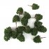 20pcs Miniature Tree Models Train Scenery Railroad Supplies Dard Green 7 5cm